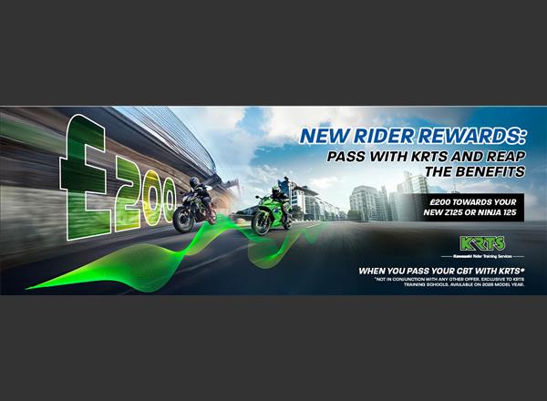 Kawasaki launches £200 new rider promotion