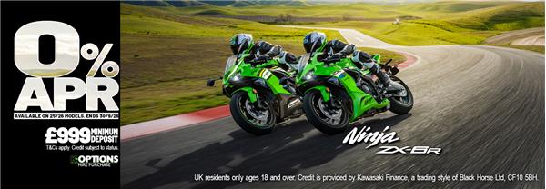 2025MY Ninja ZX-6R now available with 0% APR HP