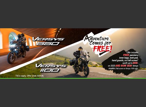Adventure Comes For Free With Kawasaki This Spring!