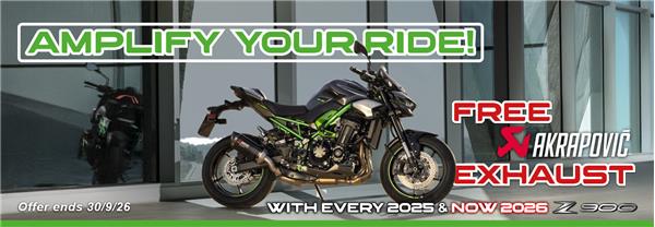 Amplify your 2026 With A Free Z900 Exhaust Upgrade! 