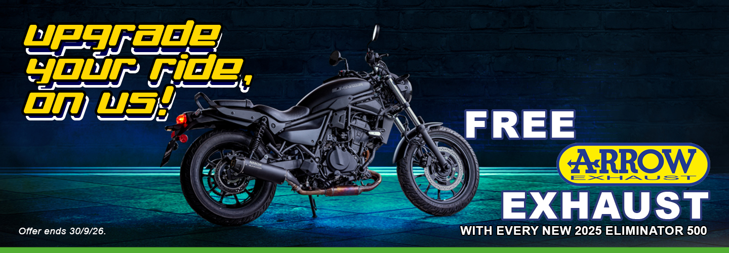 Cruise away with a free Arrow exhaust!