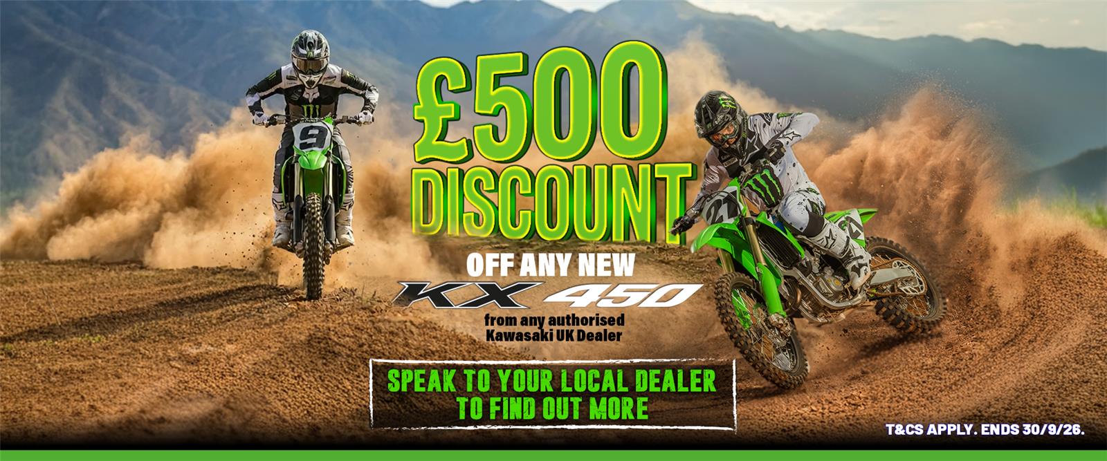 Save £500 This Autumn Off The MXGP-Conquering Kawasaki KX450!