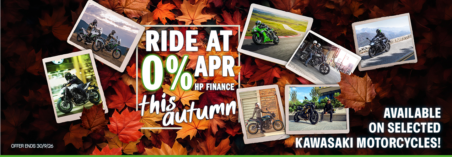 Raft of Kawasaki models await with 0% finance
