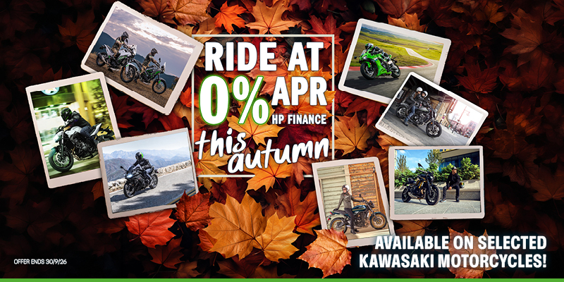 Raft of Kawasaki models await with 0% finance