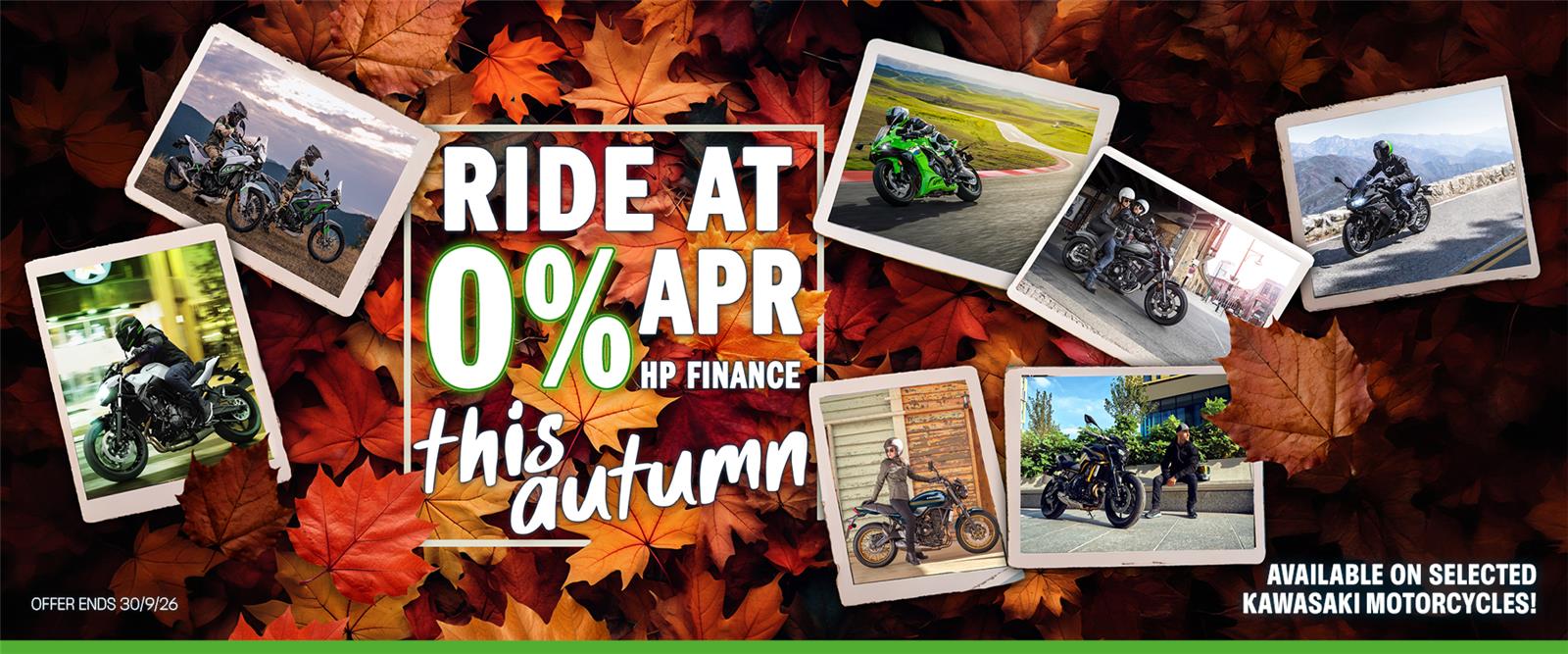 Raft of Kawasaki models await with 0% finance
