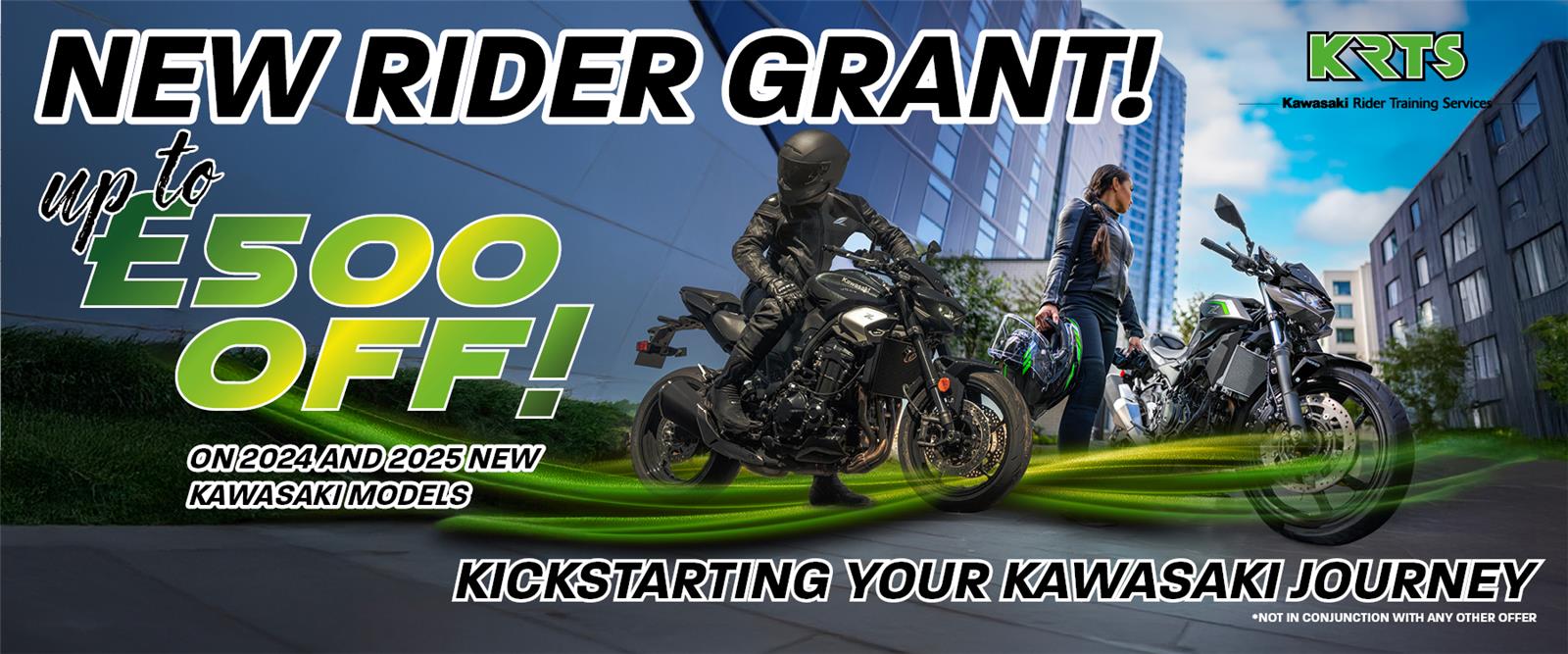 Kawasaki Launch ‘New Rider Grant’ Across A Range Of Machines!
