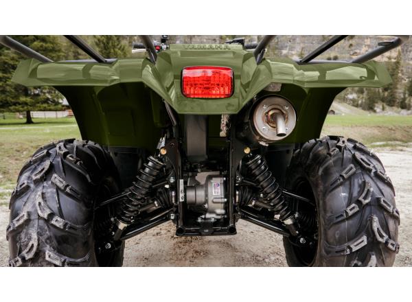 Long-stroke KYB gas charged front and rear shocks