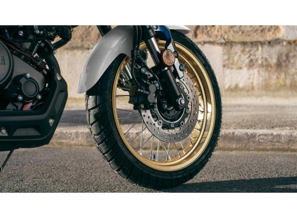 Lightweight spoked wheels with gold rims
