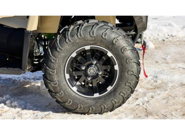 25-inch tyres with wide tread width