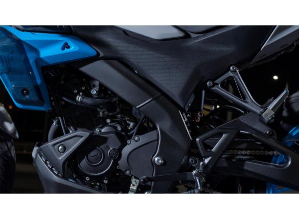 Sporty Deltabox-inspired frame and aluminium swingarm