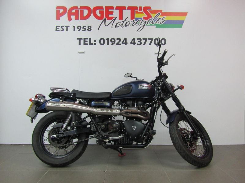 2016 Triumph Bonneville Scrambler Blue